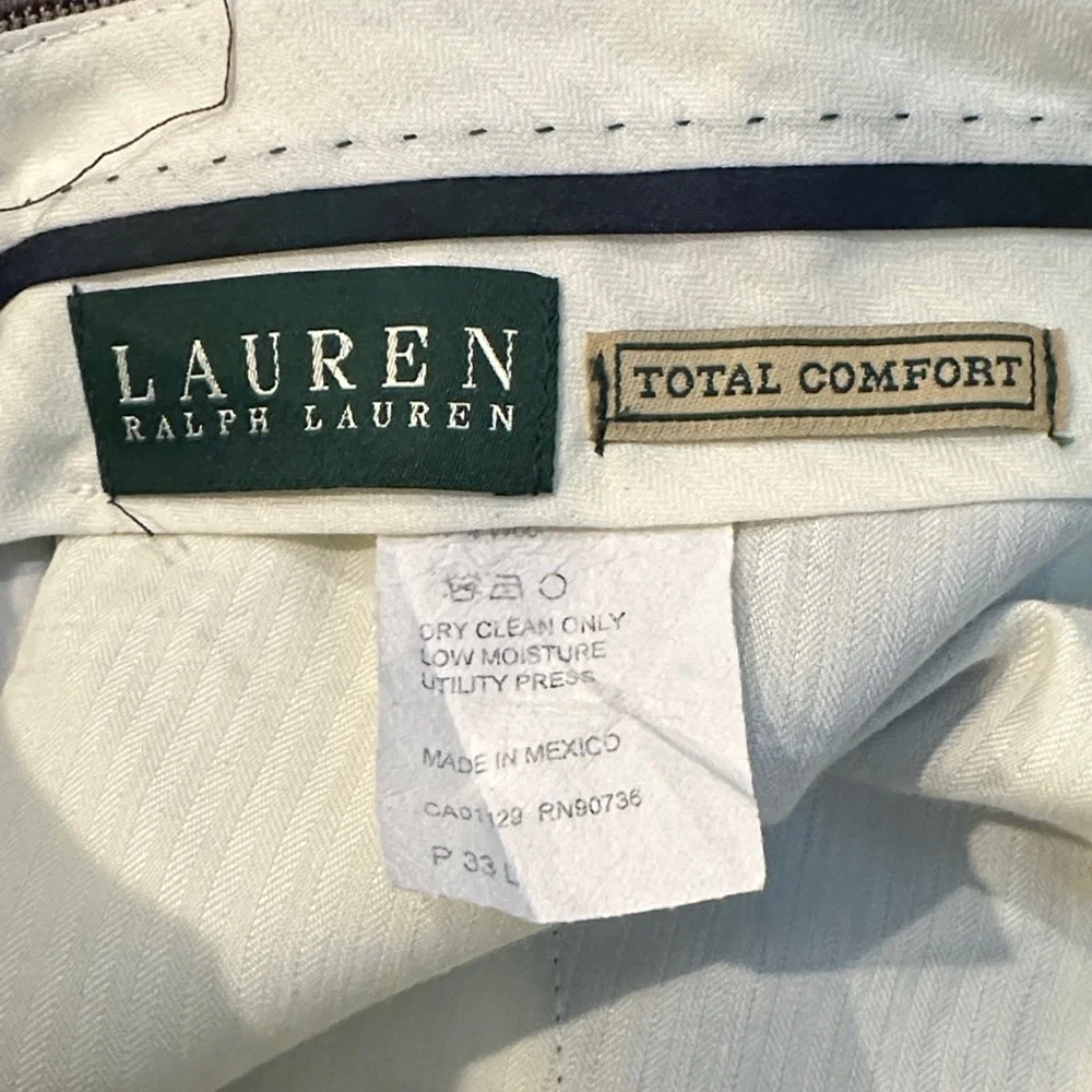 Ralph Lauren Men's Dark Brown Dress Pants